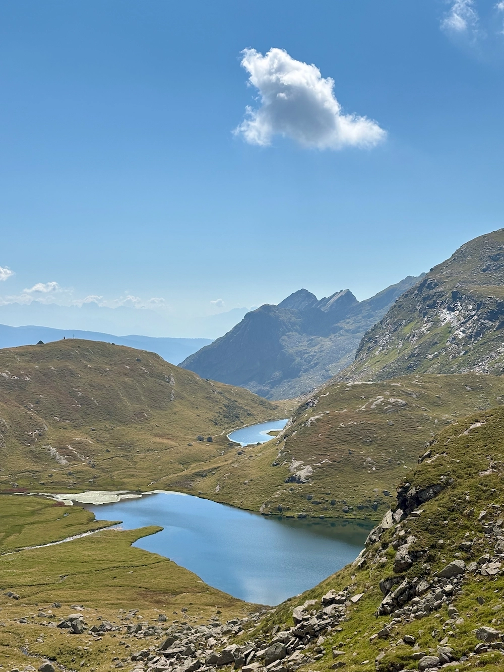 Lago Casera visto dall'alto
